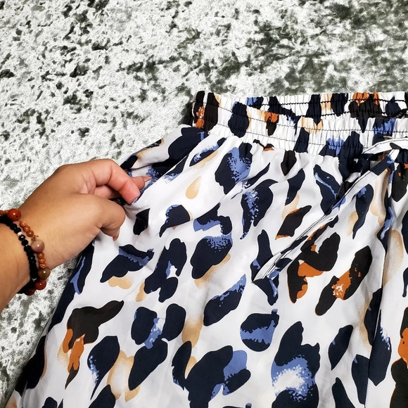 Azel Hazel Colorful Leopard Print Wide Leg Pants - Picture 6 of 11